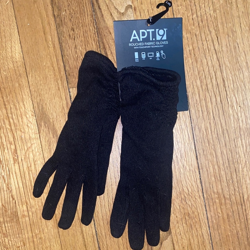 Apt. 9 Classic Black Fabric Gloves